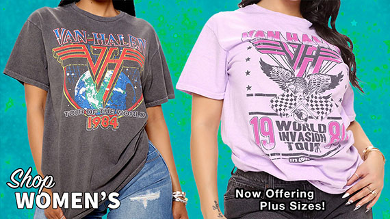 Women sporting Van Halen shirts
