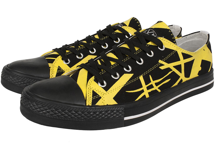 EVH Black & Yellow Low Top Sneakers Van Halen Store