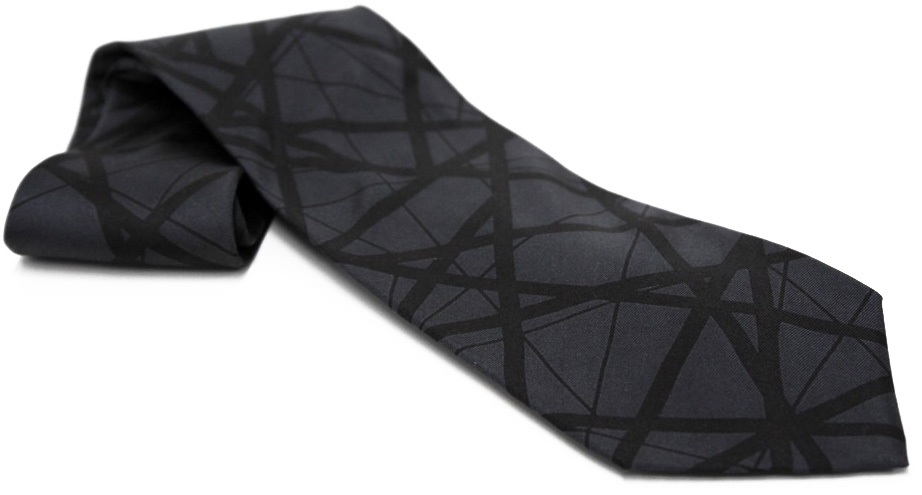 black neck tie