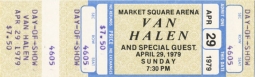 4-29-79 Concert Ticket (Day of Show)