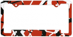 EVH Striped License Plate Frame