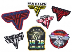 Set of 7 Embroidered Iron-On Patches