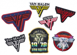Set of 7 Embroidered Iron-On Patches