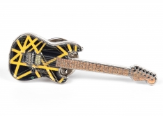 Black & Yellow "Bumblebee" Guitar Enamel Pin