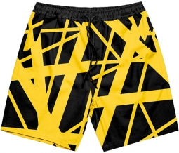 Black/Yellow Swim Shorts