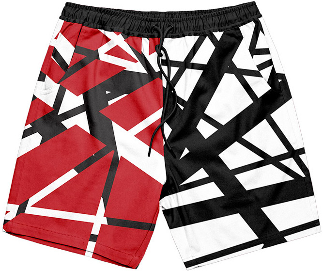 Striped Camo Swim Shorts