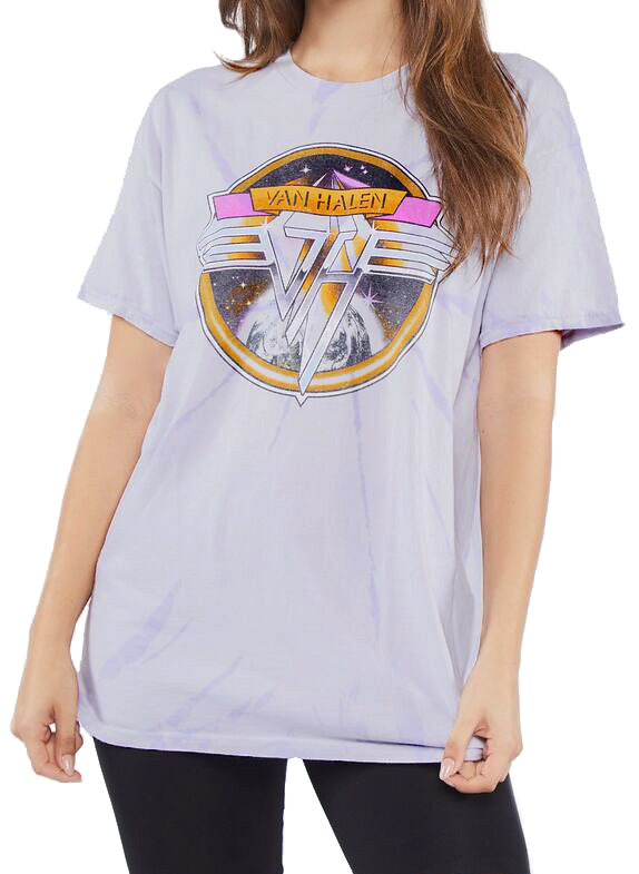Women s Retro Tie Dye Tee Van Halen Store