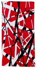 Eddie Van Halen Red Beach Towel