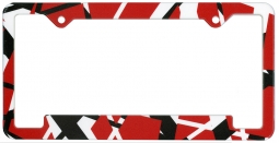 EVH Striped License Plate Frame
