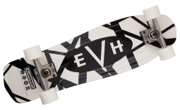 EVH White & Black Stripes Skateboard