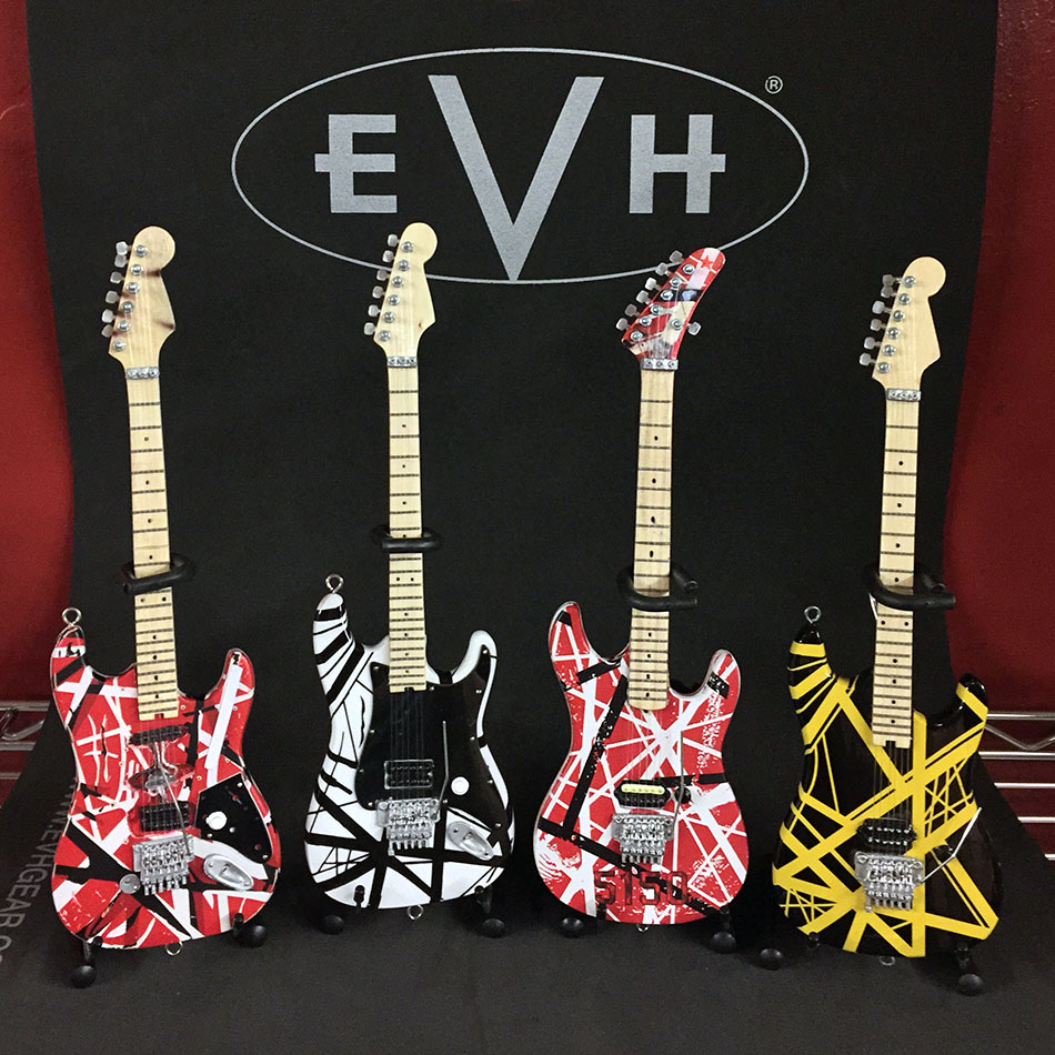 Free Shipping New Complete Set of All 4 EVH Mini Guitars from Eddie Van Halen