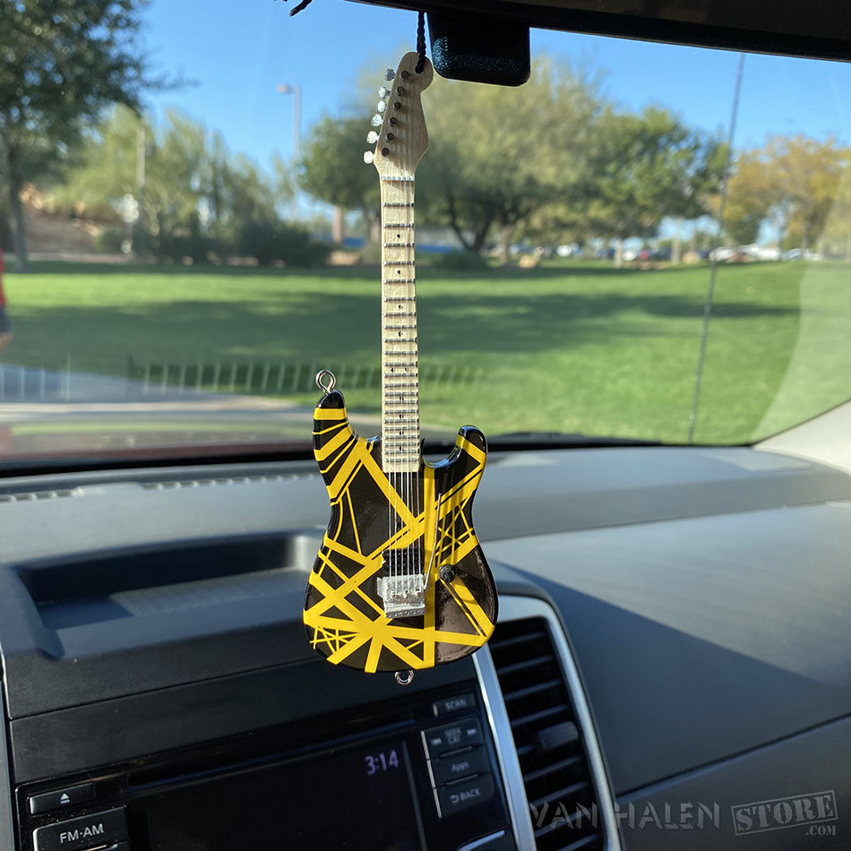EVH Black & Yellow Guitar Ornament