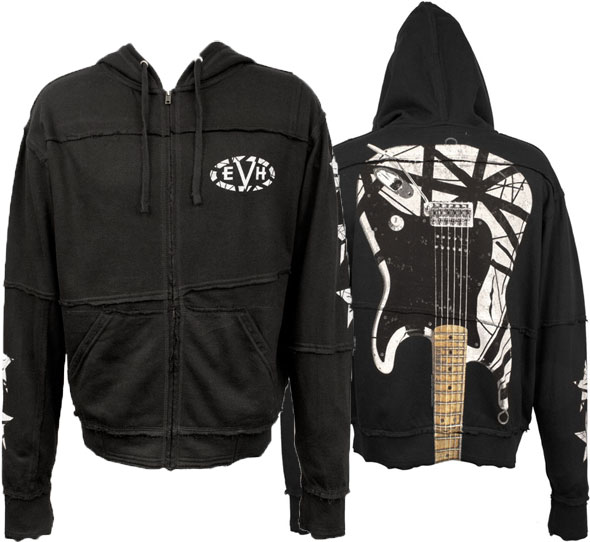 White \u0026 Black Guitar Hoodie: Van Halen 