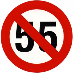 I Can't Drive 55 Sticker