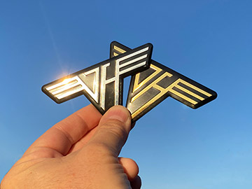 Gold Metal Sticker at Van Halen Store