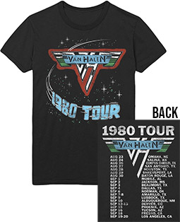 van halen distressed tee