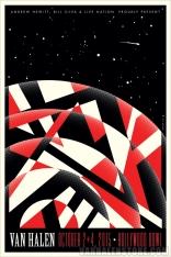 Van Halen Hollywood Bowl Original Lithograph